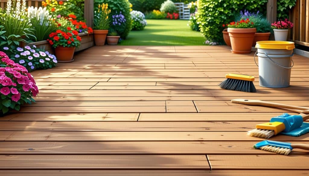 deck cleaning and sealing